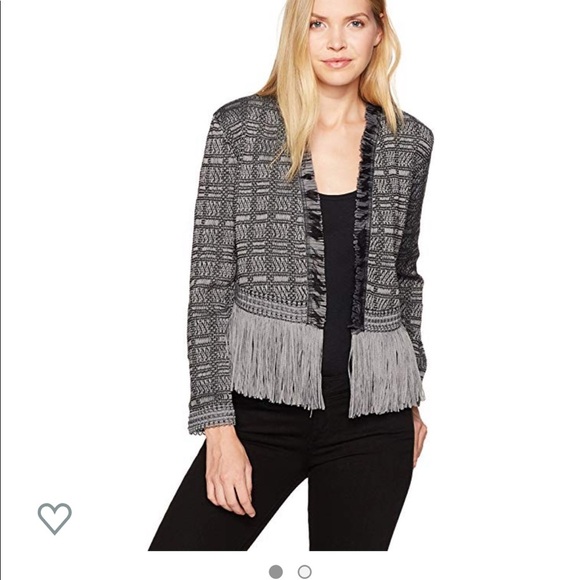 NIC+ZOE Gray Fringe Blazer - Picture 3 of 8